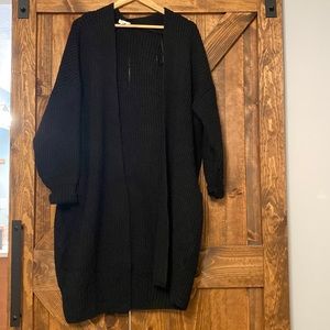 Oversized black sweater